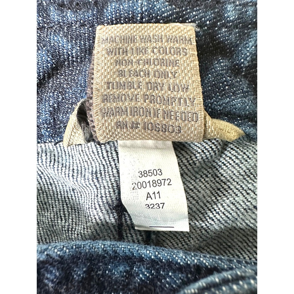 Duluth Trading Co Wide Leg Cropped Jeans Womens 12x28 Dark Wash Denim - Picture 5 of 7
